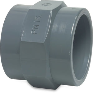 PVC-U - Draadsok - 50mm Lijmmof x 1 1/4" Binnendraad - Grijs - Aansluitingen & Hulpstukken