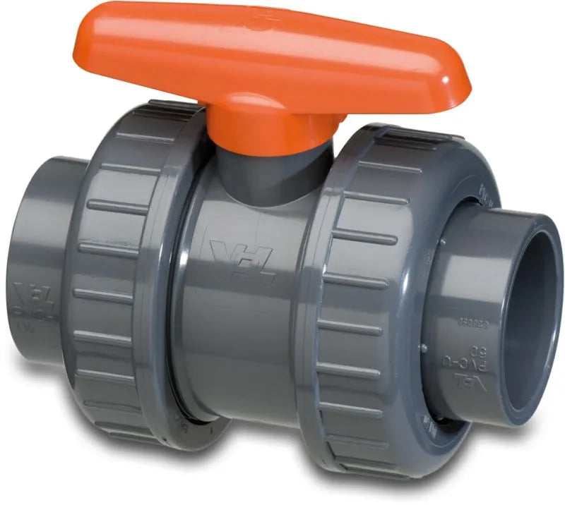 well2wellness® PVC-kogelkraan 3-weg kleefaansluiting met T-boring 25mm well2wellness® PVC-kogelkraan 3-weg kleefaansluiting met T-boring 25mm